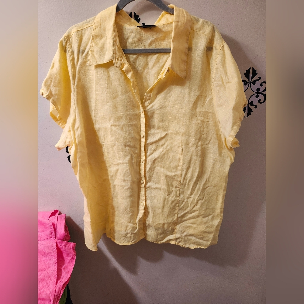 Linen Button Up Blouse Collection - Picture 9 of 9